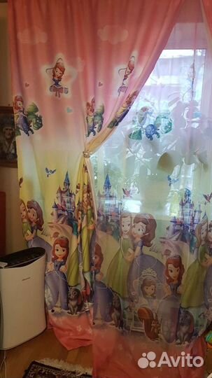 Комплект шторы и тюль Принцесса София