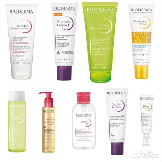 Bioderma крема гели масло лосьон мицелярка