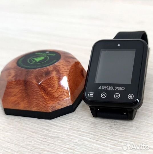 Кнопка вызова официанта Бургер с часами Элит