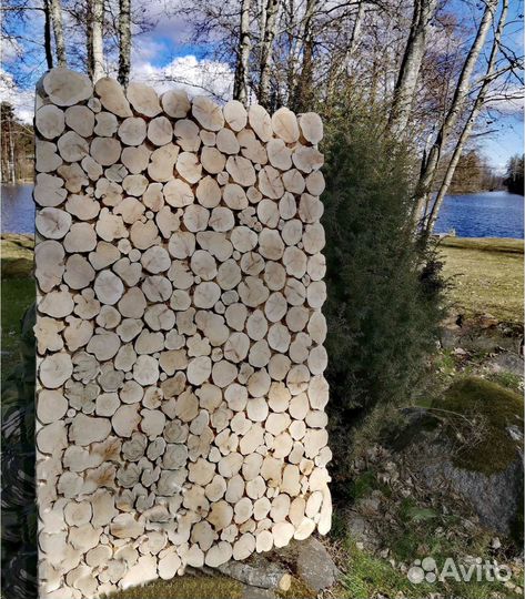 Панно из можжевельника для бани