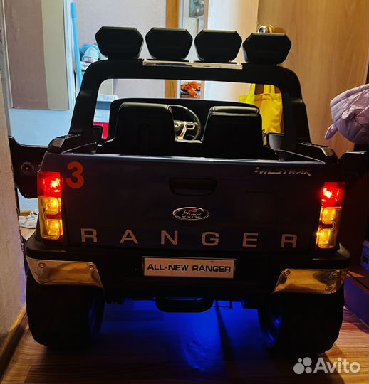 Мощный Детский электромобиль двухмест ford renger