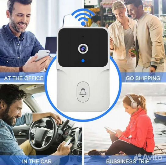 Дверной видеоглазок со звонком wifi