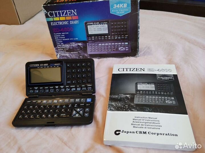 Citizen ed-4800 электронная записная книжка