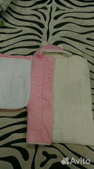 Зимний конверт для малыша из натуральной шерсти