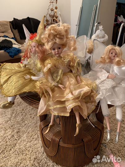 Фарфоровые музыкальные куклы феи