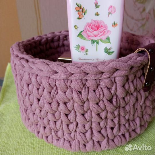 Вязаные корзинки