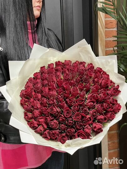 Букет цветов из 101 розы