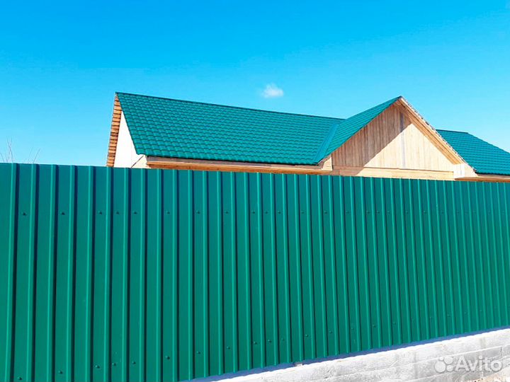 Профнастил С8 0.4 мм - Зеленый мох