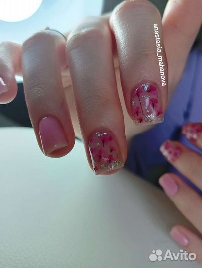 Маникюр с укреплением, наращивание, педикюр