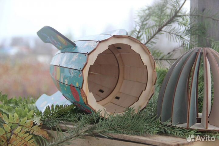 Коробка Ракета для подарков