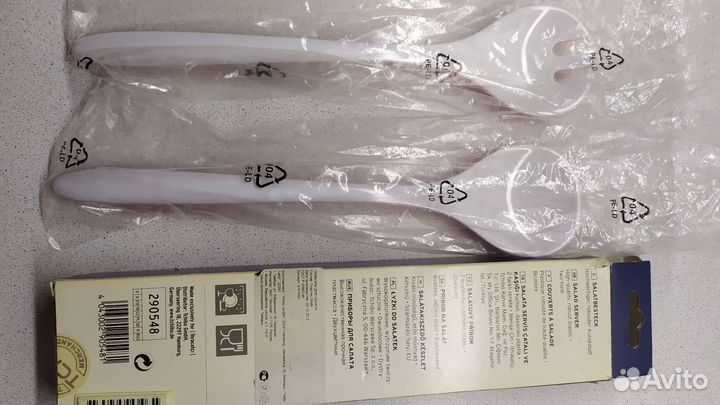 Чибо, вилка для мяса, кисточка, ложки для салата