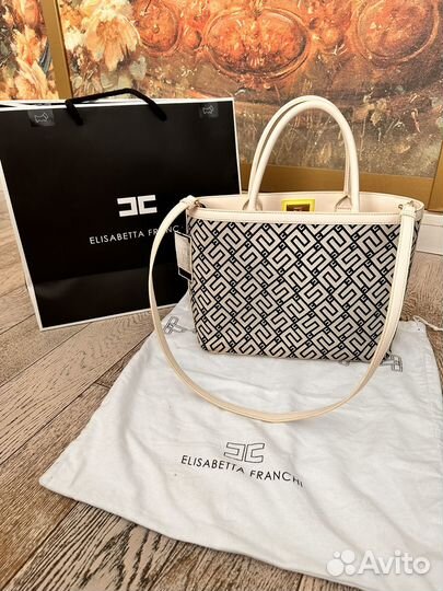 Жаккардовая сумка Еlizabetta Franchi оригинал