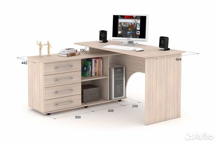 Стол компьютерный ску-15