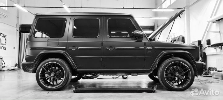 Пороги Mercedes Benz G-class w464 Black