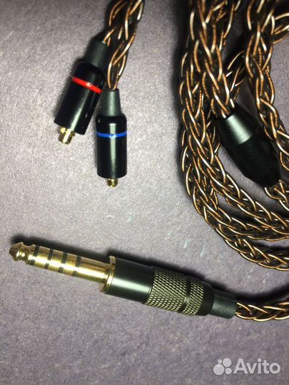 Новый Медный кастомный кабель mmcx джек 4.4