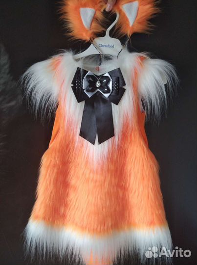 Костюм лисички, белоснежки, шапочки, снежинки