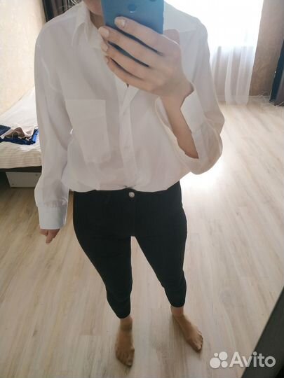 Облегающие черные брюки zara