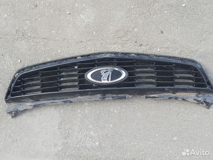 Решётка на бампер приора 2