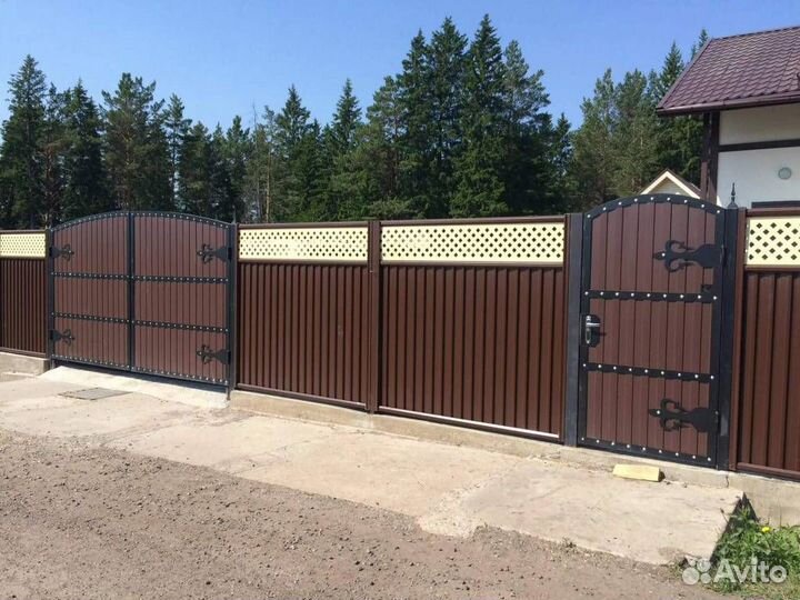 Калитка из профнастила