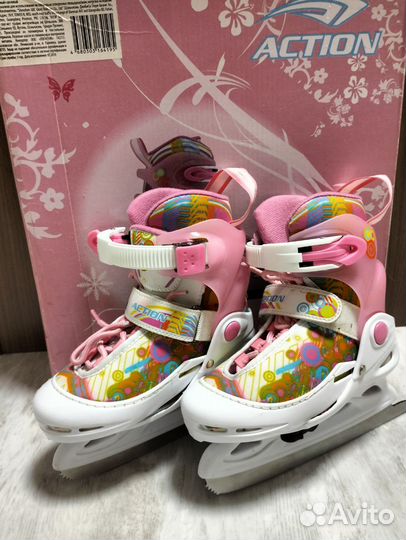 Коньки детские раздвижные 26-29