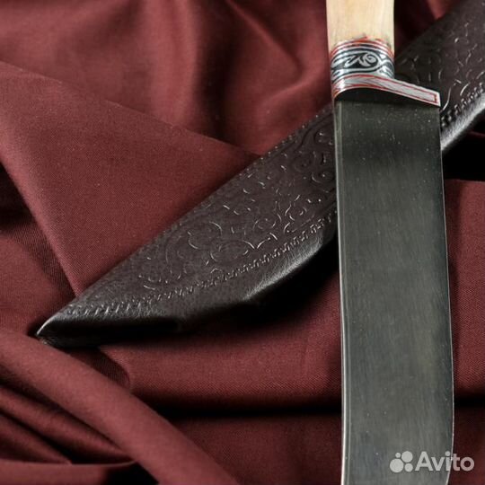 Нож Пчак Шархон - Дерево, средний (гарда гравировк