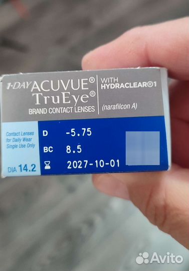 Линзы контактные acuvue Tru Eye -5, 75