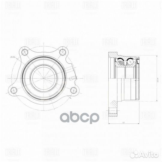 Ступица с подшипником toyota lс 200/tundra/lexu