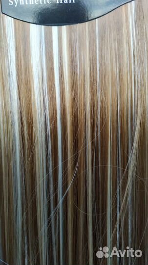 Волосы накладные много цветов 65 см