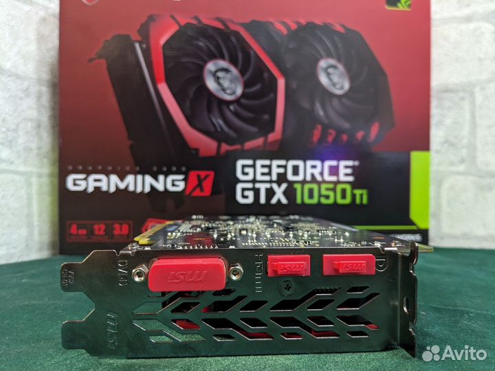 Видеокарта MSI GTX 1050 Ti gaming X 4Gb.Сост новой