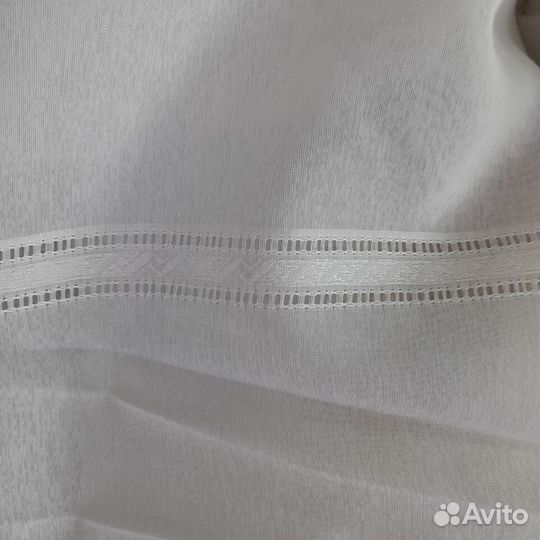 Тюль - кристаллон с декоративной полосой выс.280см