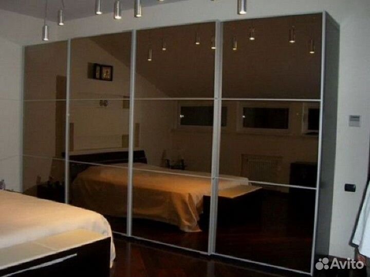 Двери для шкафа купе с зеркалом