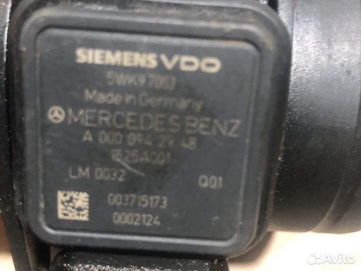 Расходомер воздуха Mercedes A-Класс W169