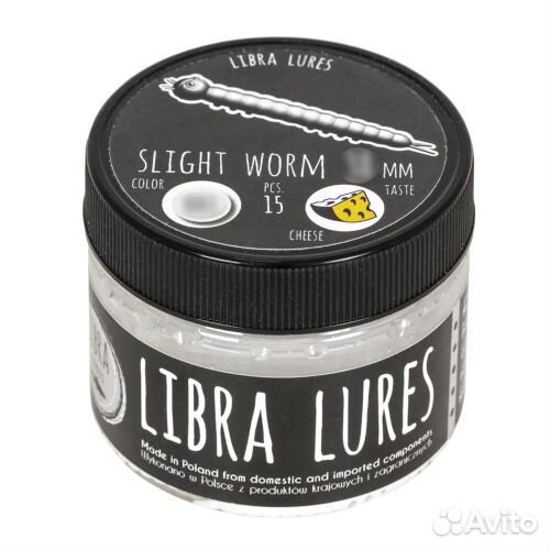 Силиконовая приманка Libra Lures Slight Worm 38