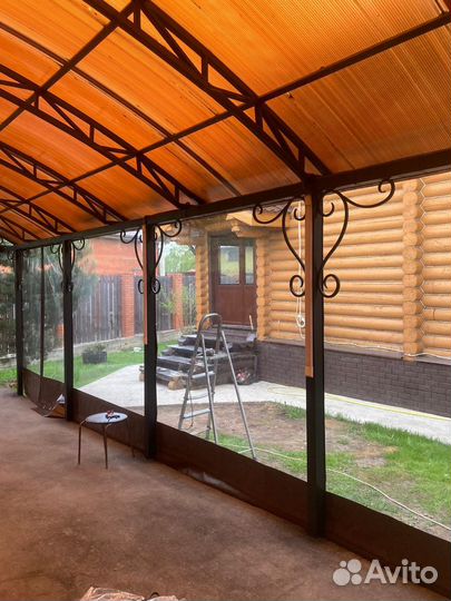 Мягкие окна для навесов, гаражей, беседок, террас