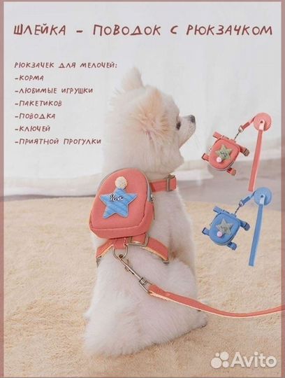Шлейка для кошек и собак мелких пород