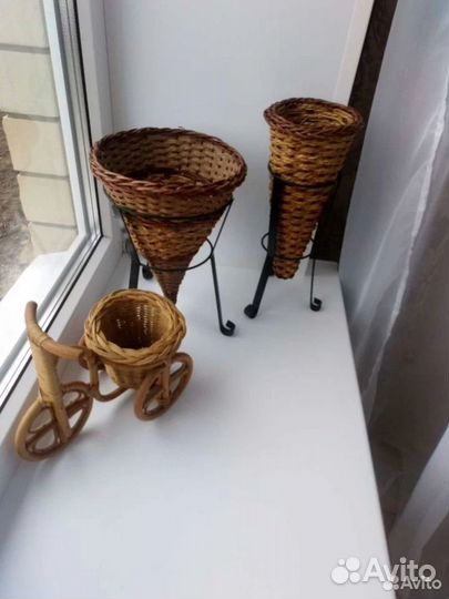 Аромалампа, Кашпо Подставка для цветов из ротанга