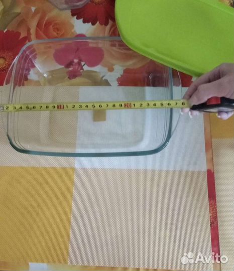 Стеклянная форма для запекания с крышкой