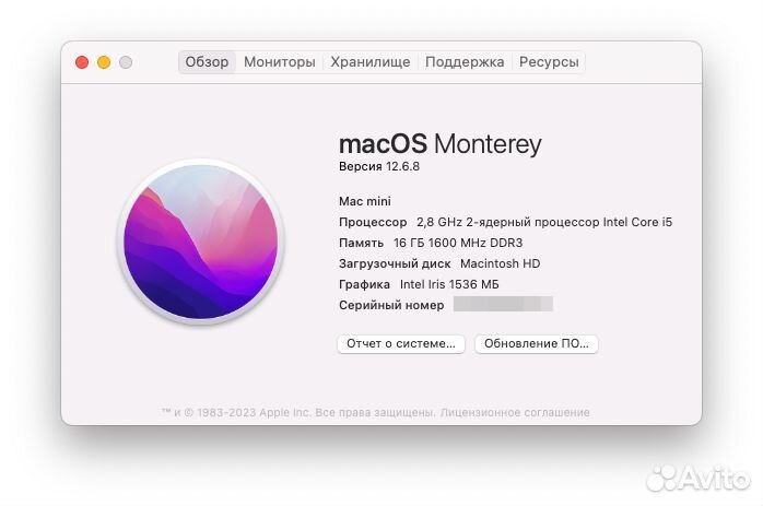 Mac mini A1347(i5 2,8/16/512) новый