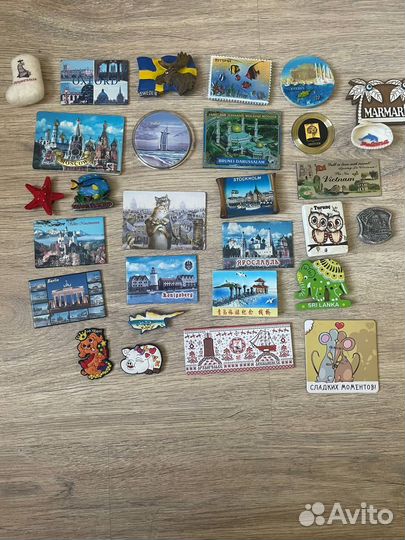 Магниты на холодильник из разных стран
