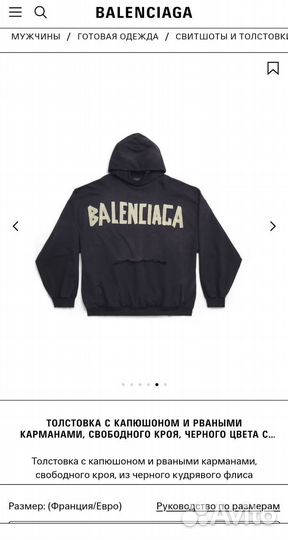 Худи Balenciaga type