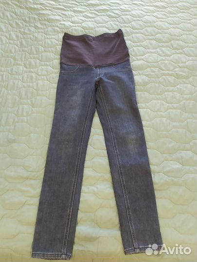 Зимние теплые джинсы для беременных р-р 42