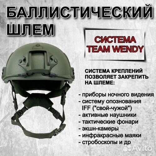 Баллистический шлем бр2 свмпэ Wendy