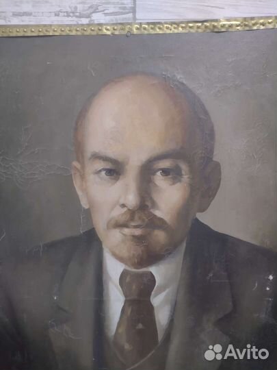 Картина маслом Ленин