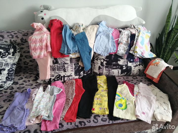 Вещи пакетом для девочки 74, 80-86