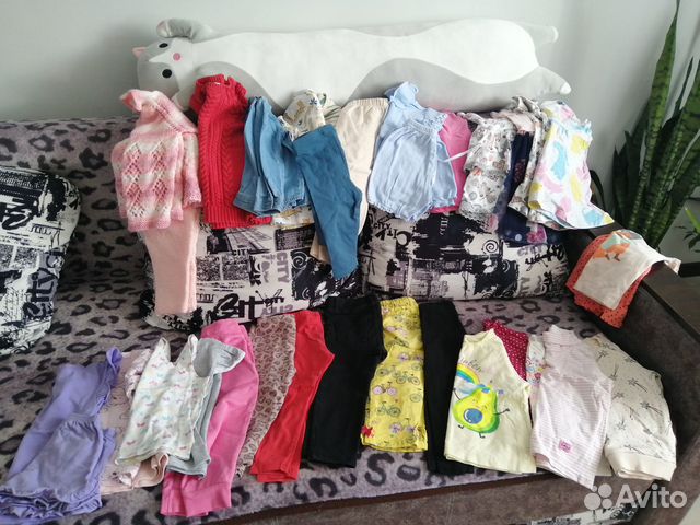 Вещи пакетом для девочки 74, 80-86