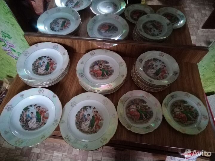 Тарелки Мадонна ГДР, разные, сервиз
