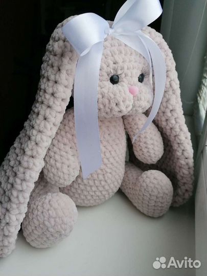 Плюшевый заяц ручной работы