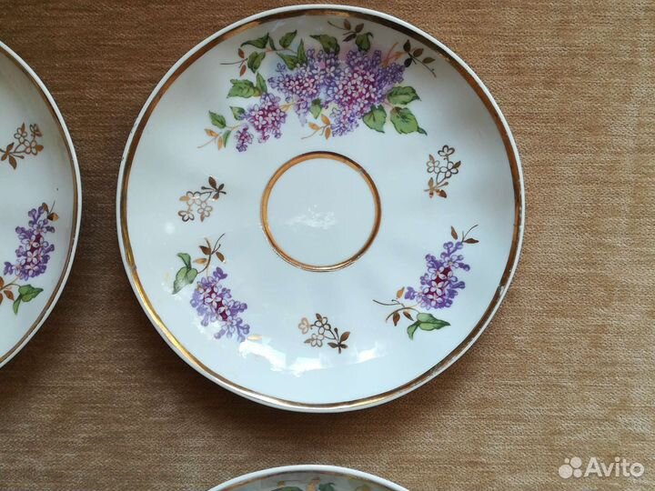Сирень 58г. Дулево блюдца 1шт