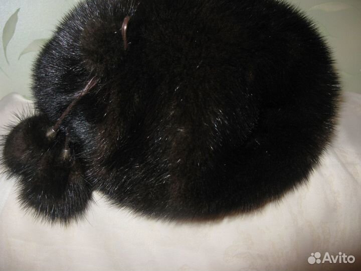 Берет из меха норки