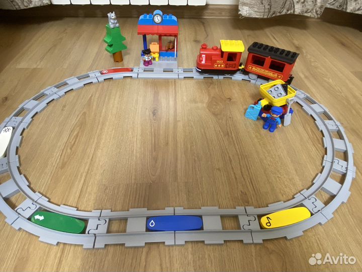 Конструктор lego duplo поезд на паровой тяге(10874
